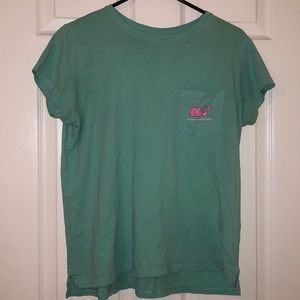 Turquoise Vineyard vines shirt